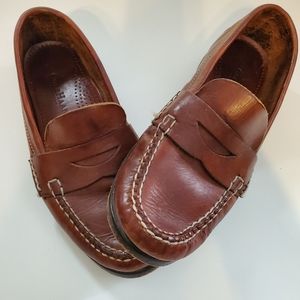 Cole haan brown leather Loafers Slip on shoes